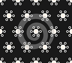 Vector geometric texture. Honeycomb seamless pattern.