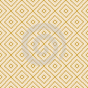 Vector geometric traditional folk ornament. Modern ethnic style seamless pattern