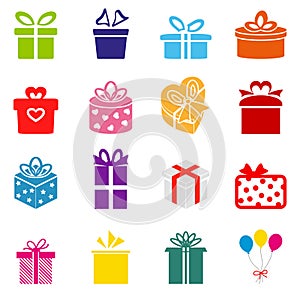 Vector Gift box icon photo