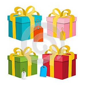 Vector Gift Box - Present Box Illustration.