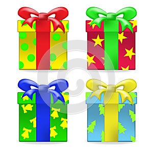 Vector gift box set