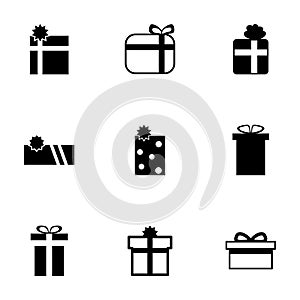 Vector gift icon set