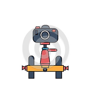 Vector gimble camera stabilizer illustration design .