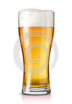 Vector glass of beer