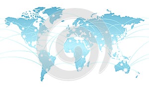 Vector Global Telecommunications Network System Concept.