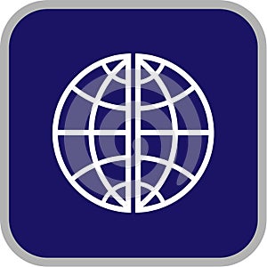 Vector globe icon