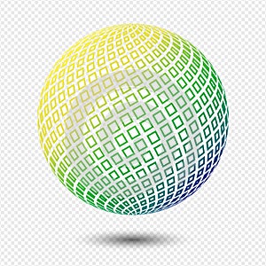 Vector globe sphere Icon isolated on white background