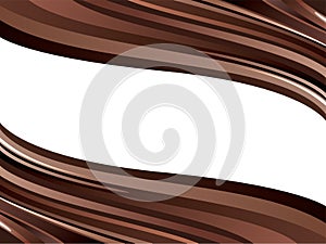 vector glossy chocolate waves