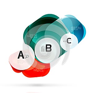 Vector glossy square elements