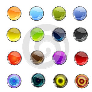 Vector glossy web icon button