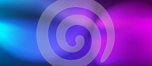 Vector Glowing Blurred Circles in Blue and Pink Gradient Background Banner