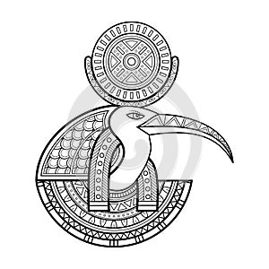 Vector God of ancient Egypt