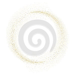 Vector gold glitter wave abstract background