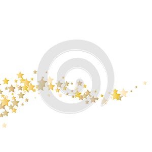 Vector gold glitter wave abstract background, golden sparkles on white background, Gold glitter card design.