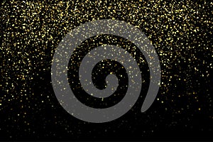 Vector gold glittering sparkle stardust background