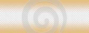 Vector gold gradient bacground on transparent background