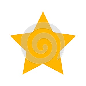 Vector of Gold Star icon on gray background