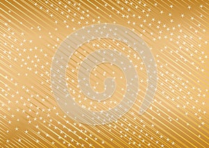 Vector golden background from star
