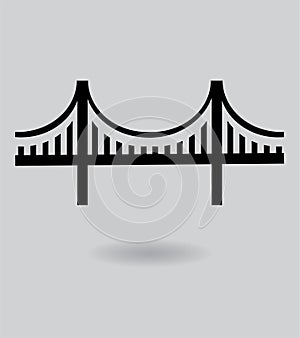 Vector Golden Gate Bridge Icon