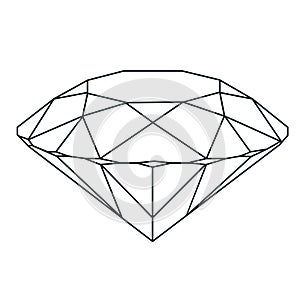 Vector golden luxury crystal diamond shape.Geometric Premium Glitter Icon, Polygon mosaic shape amethyst gem quartz