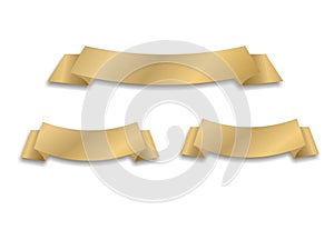 Vector golden ribbon