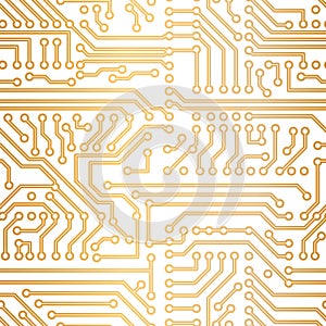 Vector golden technology pattern