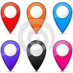 Vector gps icons