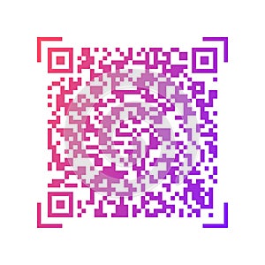 Vector gradient QR code