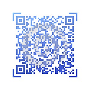 Vector gradient QR code