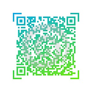 Vector gradient QR code