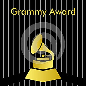 Vector Grammy Awards. suitable for symbols, icons, logos, badges. photo