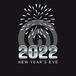 Vector graphic of 2022 new year`s eve