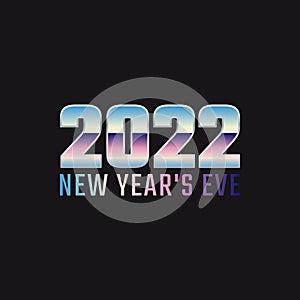 Vector graphic of 2022 new year`s eve