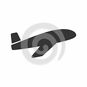 Vector Graphic of - Airplane - Black Style