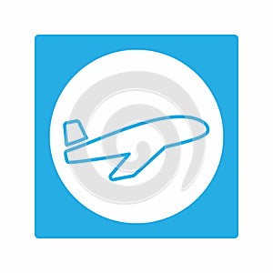 Vector Graphic of - Airplane - White Moon Style
