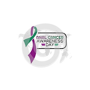 Vector graphic of anal cancer awareness day good for anal cancer awareness day celebration.