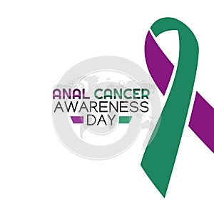 Vector graphic of anal cancer awareness day good for anal cancer awareness day celebration.