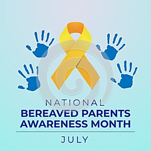 vector graphic of Bereaved Parents Awareness Month good for Bereaved Parents Awareness Month celebration. flat design. flyer