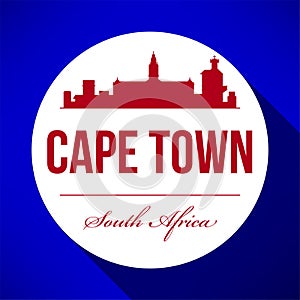 Vector Graphic Design of Cape Town City Skyline