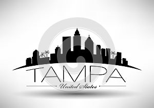 Vector Graphic Design of Tampa City Skyline