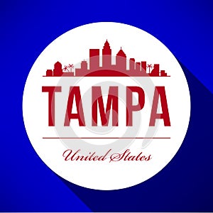 Vector Graphic Design of Tampa City Skyline