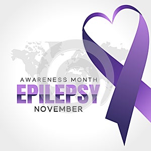 Vector graphic of epilepsy awareness month good for epilepsy awareness month celebration.