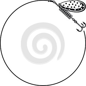Vector graphic of fishing lure