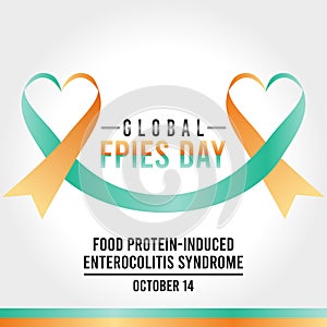 Vector graphic of global Food Protein-Induced Enterocolitis Syndrome day good for global Food Protein-Induced Enterocolitis Syndro