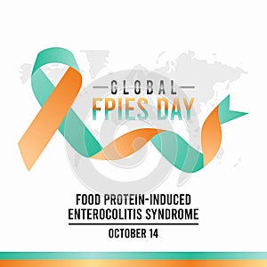 Vector graphic of global Food Protein-Induced Enterocolitis Syndrome day good for global Food Protein-Induced Enterocolitis Syndro