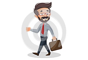 Vector graphic illustration Financial Advisor