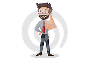 Vector graphic illustration Financial Advisor