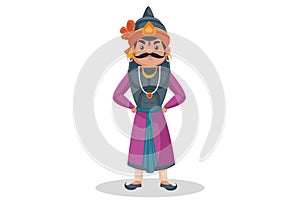 Vector Graphic Illustration of Maharana Pratap