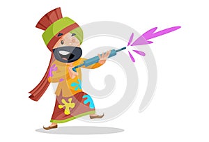 Vector graphic illustration Punjabi Man