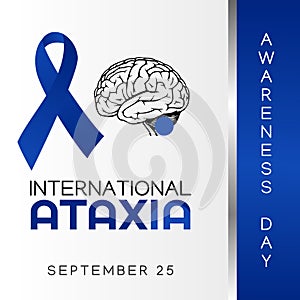 Vector graphic of international ataxia awareness day good for international ataxia awareness day celebration.